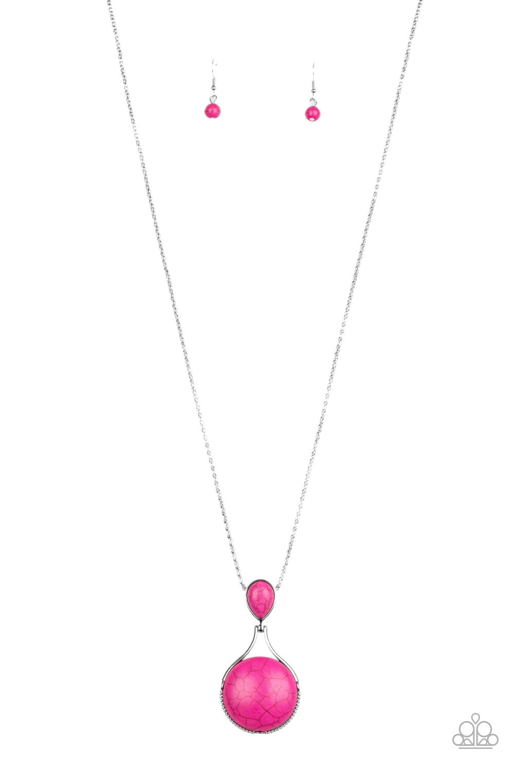 Desert Pools - pink - Paparazzi necklace