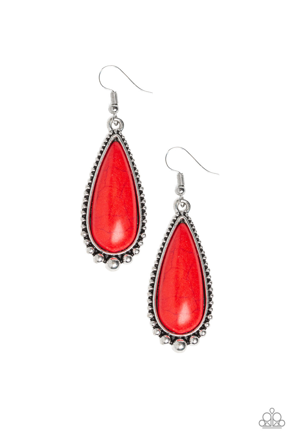 Desert Quench - red - Paparazzi earrings