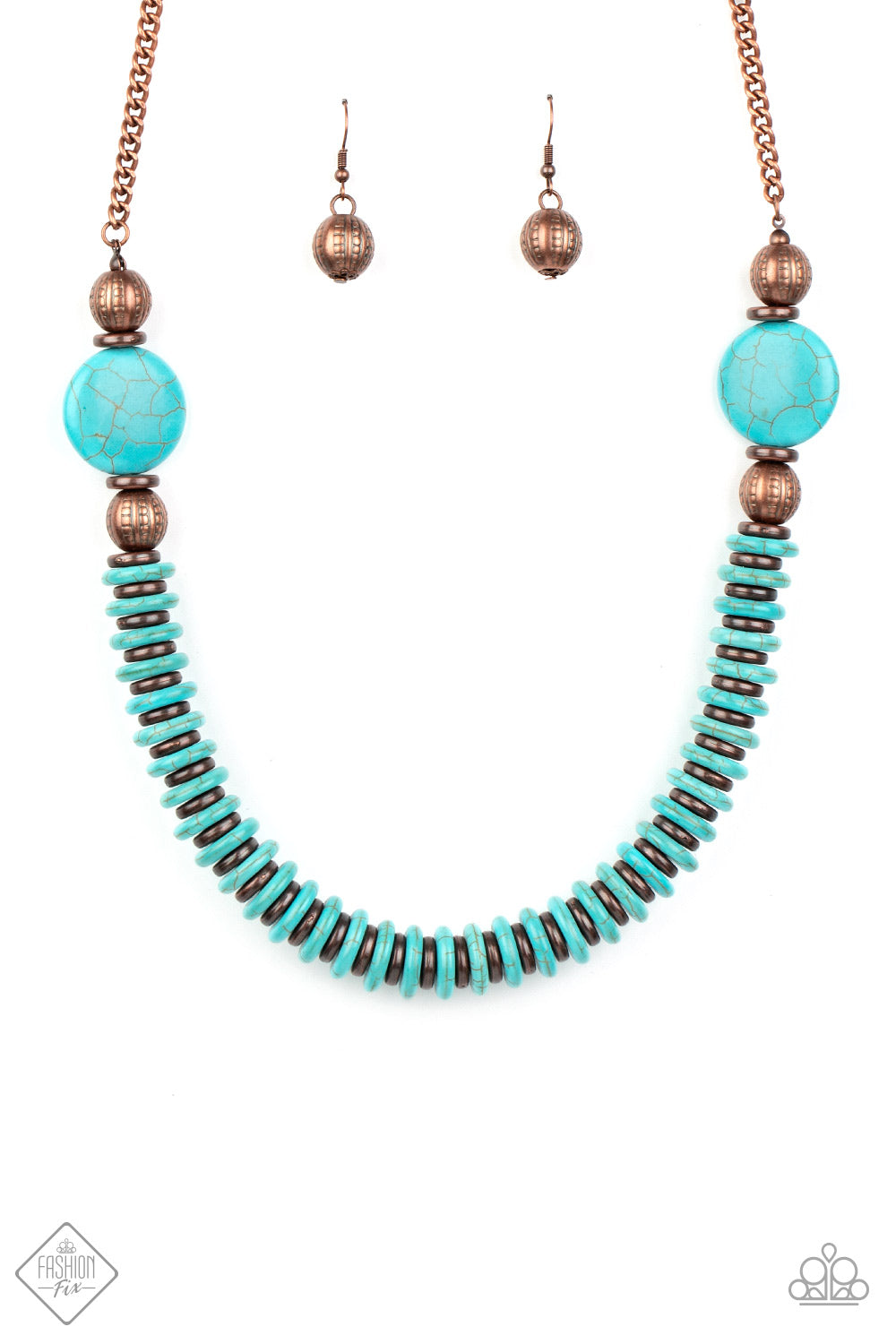Desert Revival - copper - Paparazzi necklace
