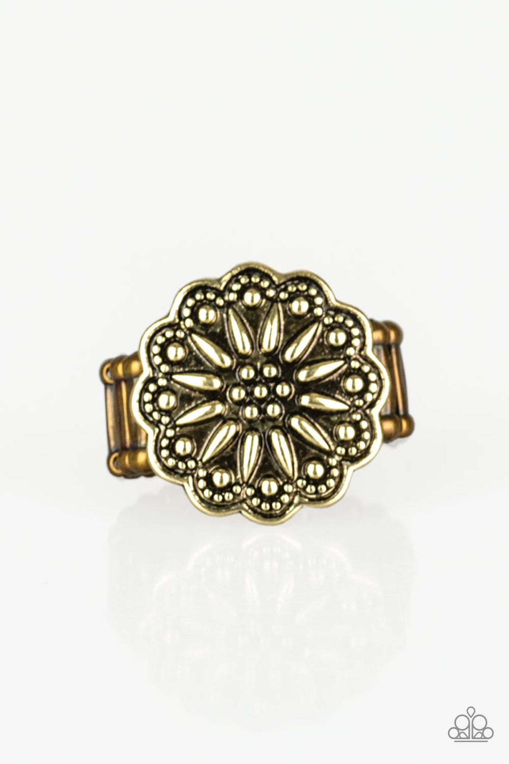Desert Sunflower - brass - Paparazzi ring