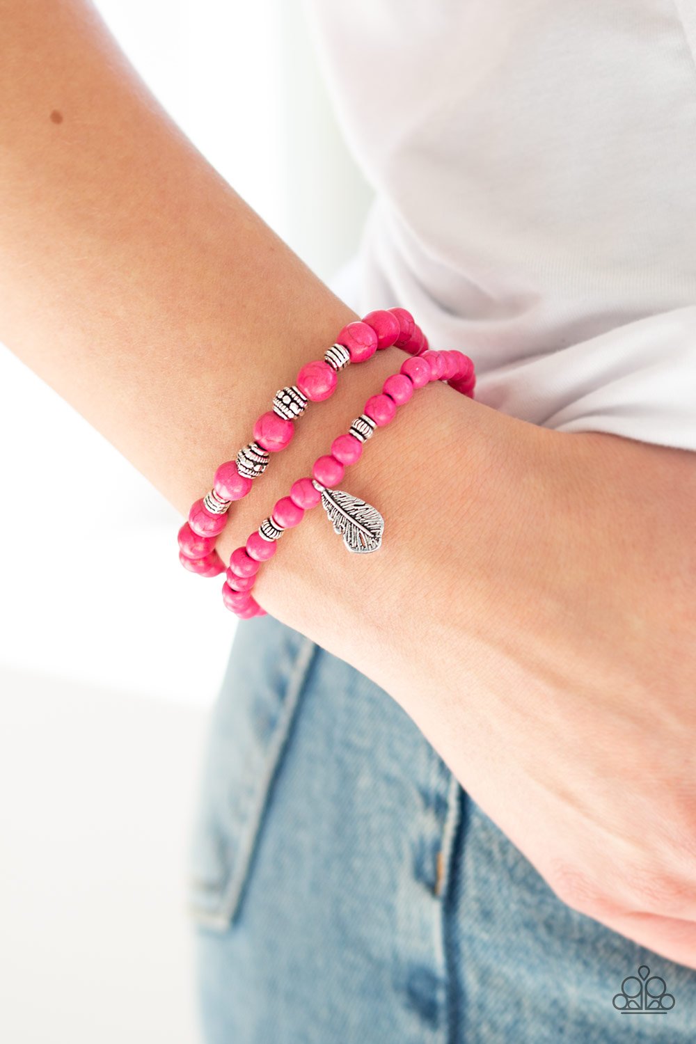 Desert Dove-pink-Paparazzi bracelet