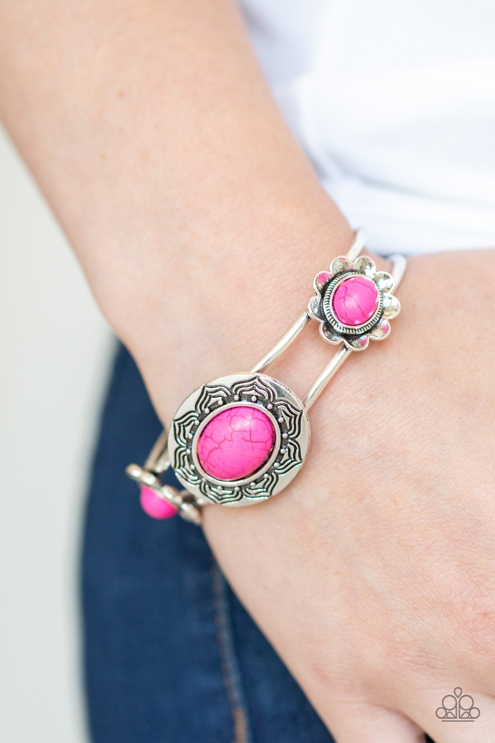 Desert Eden-pink-Paparazzi bracelet