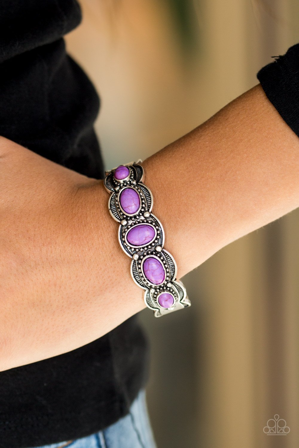 Desert Farer - purple - Paparazzi bracelet