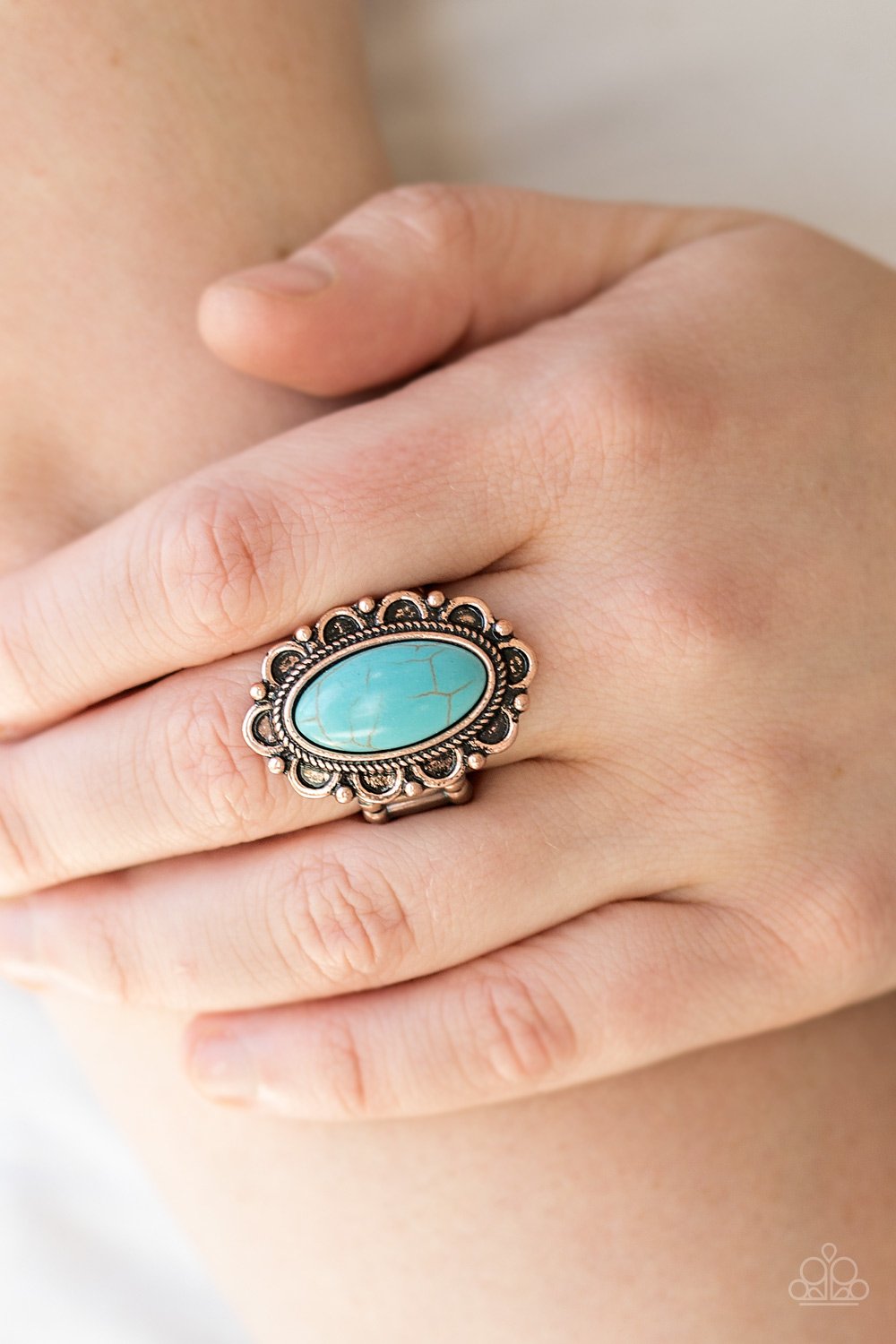 Desert Grotto - copper - Paparazzi ring
