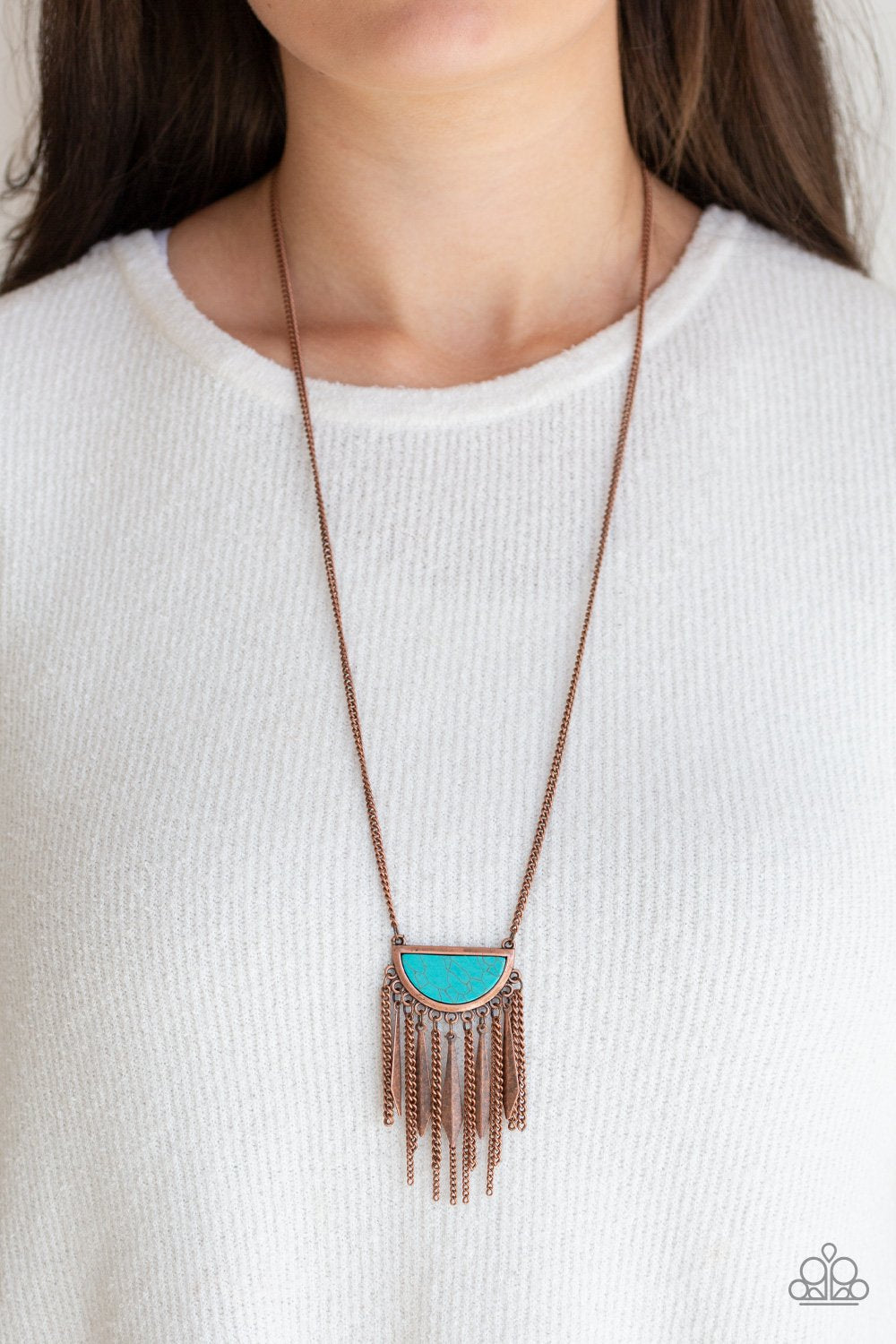 Desert Hustle-copper-Paparazzi necklace