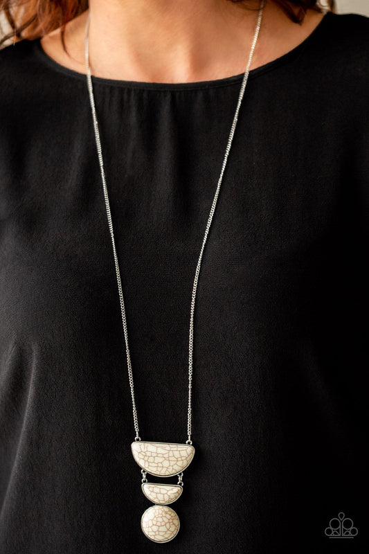 Desert Mason-white-Paparazzi necklace