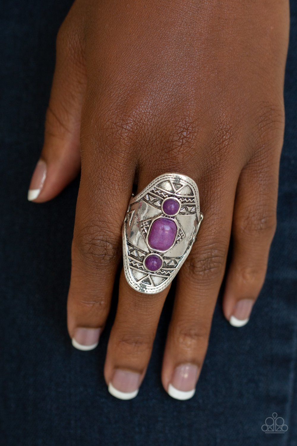 Desert Paint-purple-Paparazzi ring