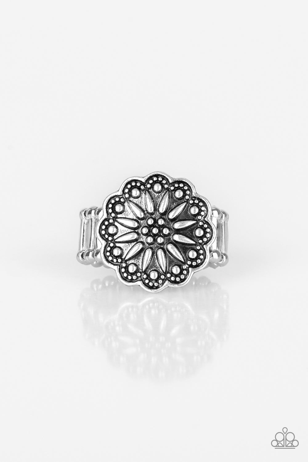 Desert Sunflower - silver - Paparazzi ring