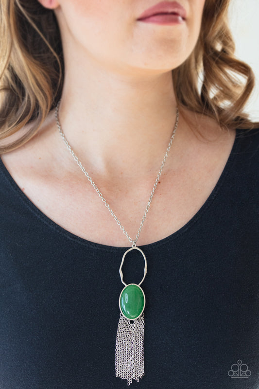 Dewy Desert - green - Paparazzi necklace