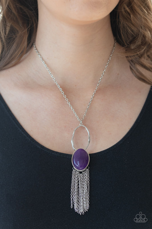 Dewy Desert - purple - Paparazzi necklace