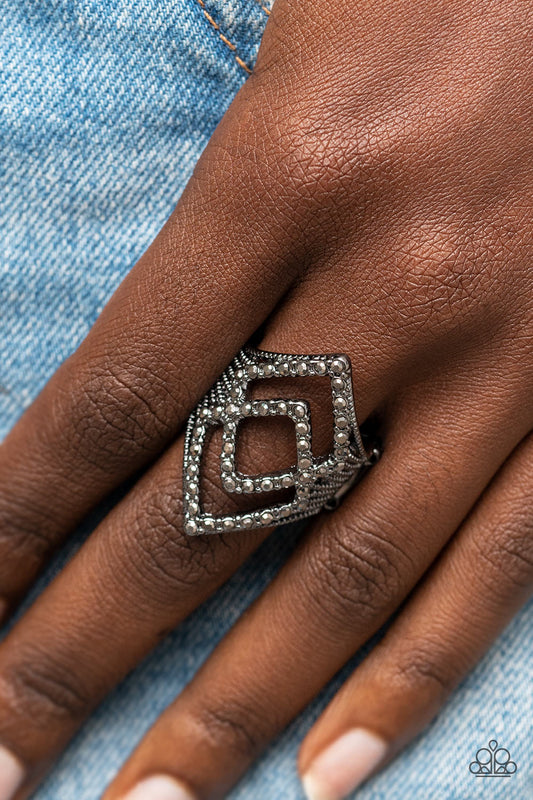 Diamond Duet - black - Paparazzi ring