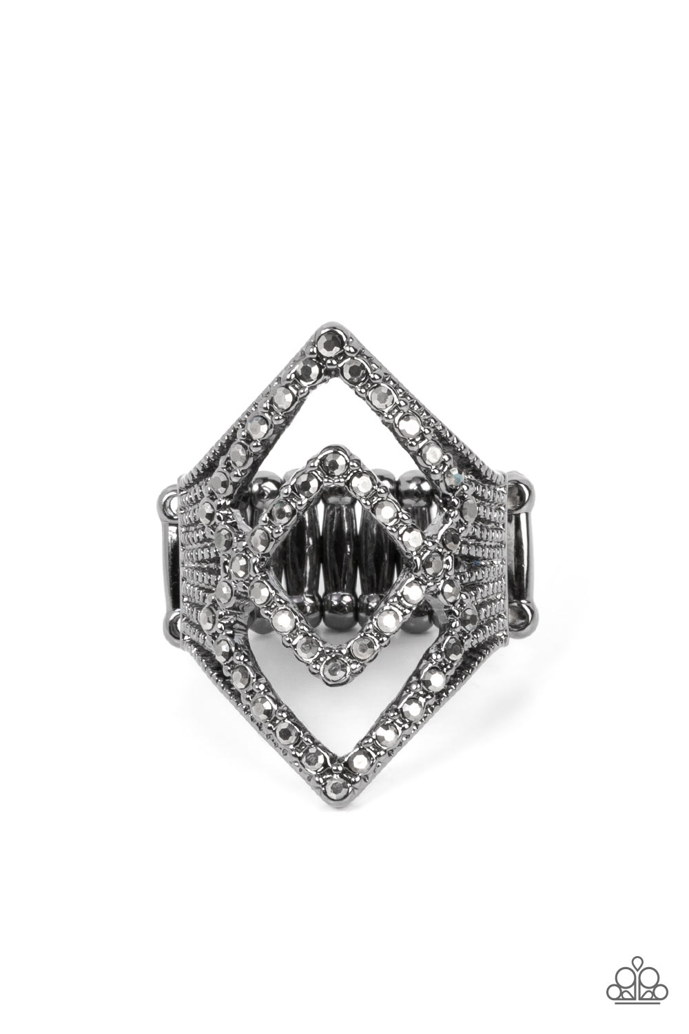Diamond Duet - black - Paparazzi ring