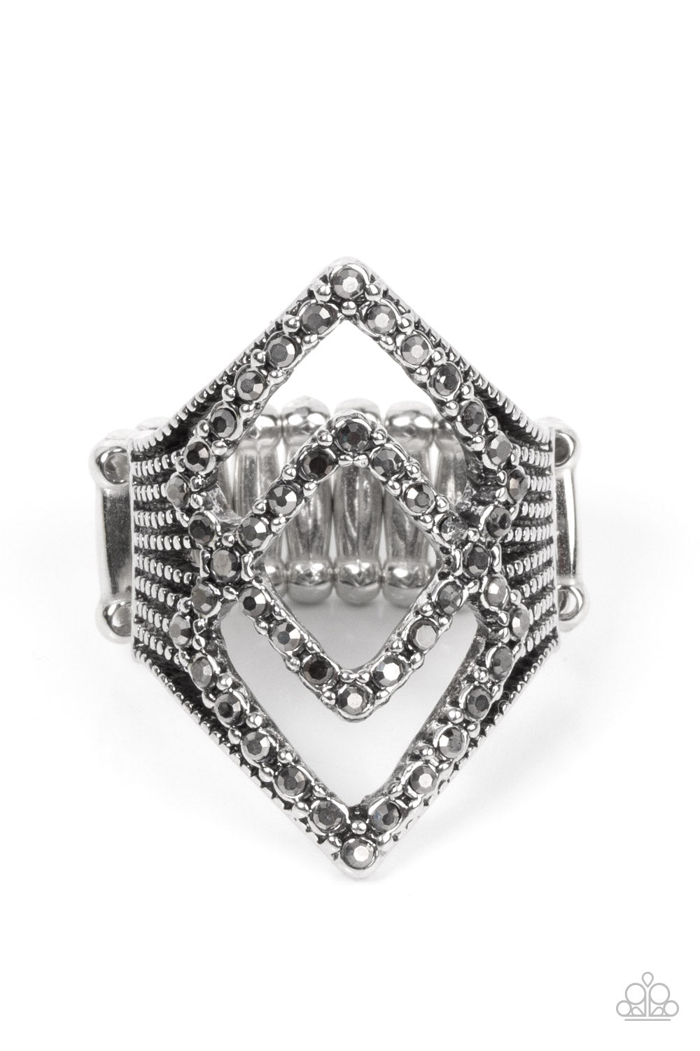 Diamond Duet - silver - Paparazzi ring