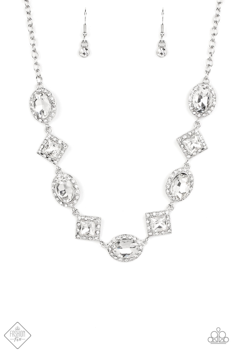 Diamond of the Season - white - Paparazzi necklace