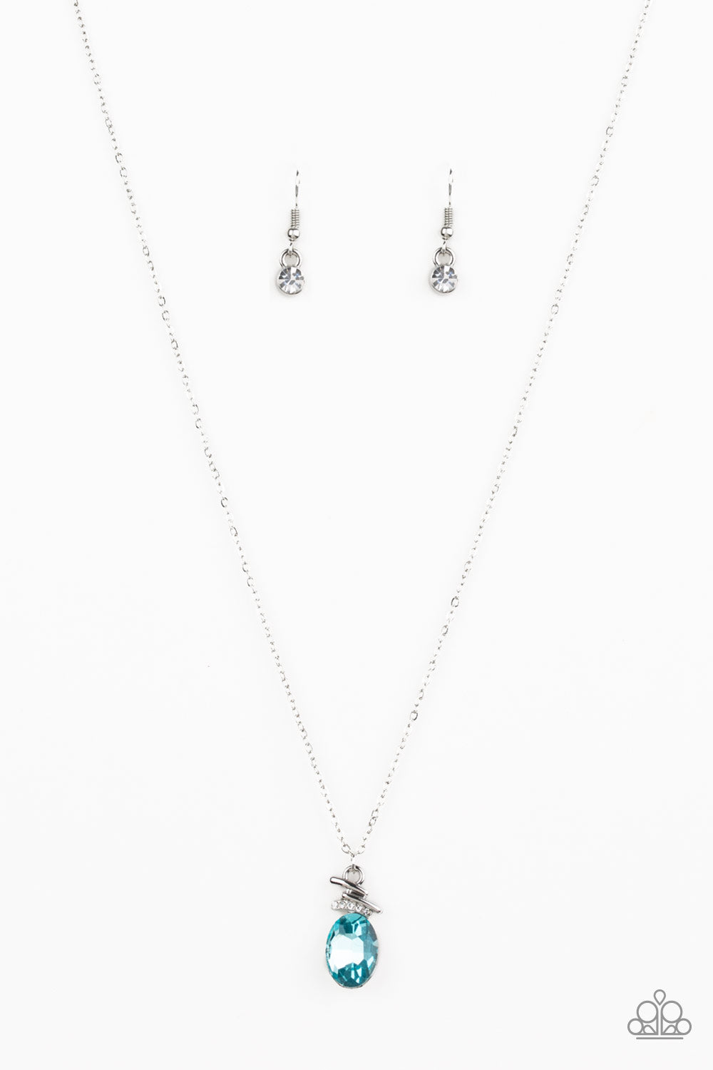 Diamonds for Days - blue - Paparazzi necklace