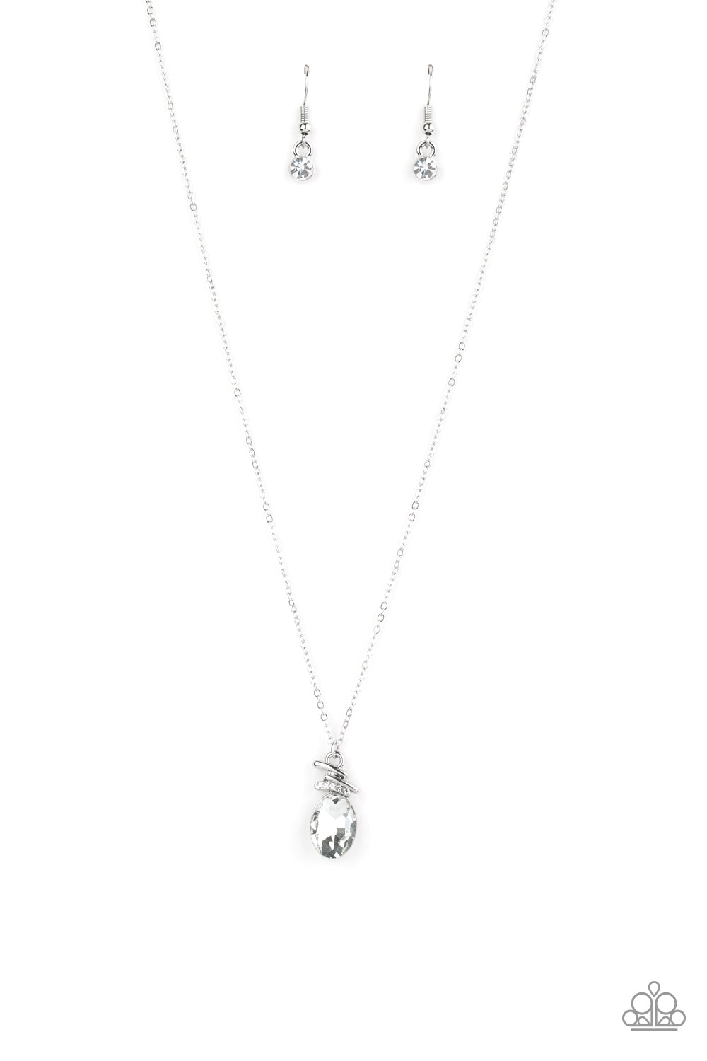 Diamonds for Days - white - Paparazzi necklace