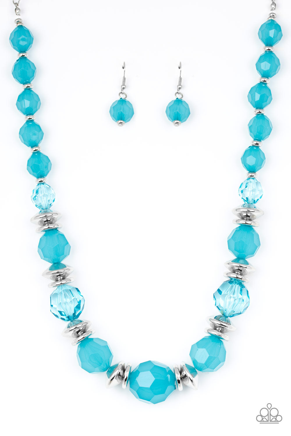 Dine and Dash - blue - Paparazzi necklace
