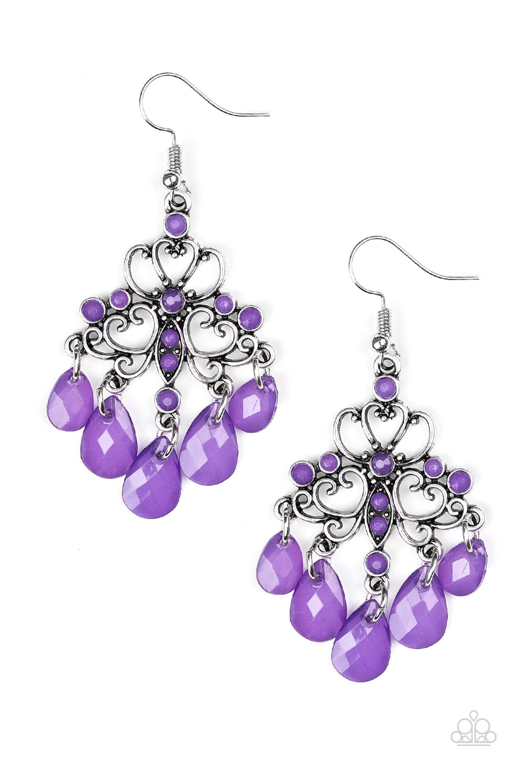 Dip It Glow - purple - Paparazzi earrings