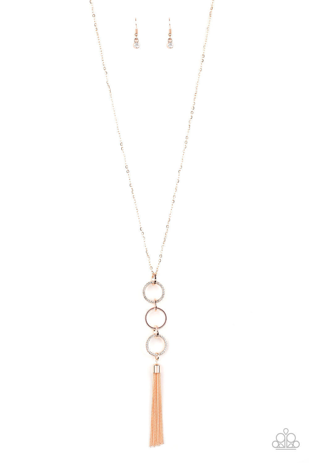 Diva in Diamonds - rose gold - Paparazzi necklace