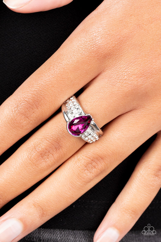 Dive into Oblivion - pink - Paparazzi ring