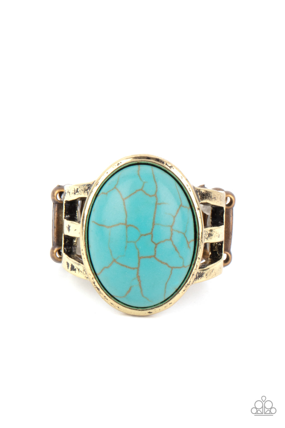 Divine Deserts - brass - Paparazzi ring