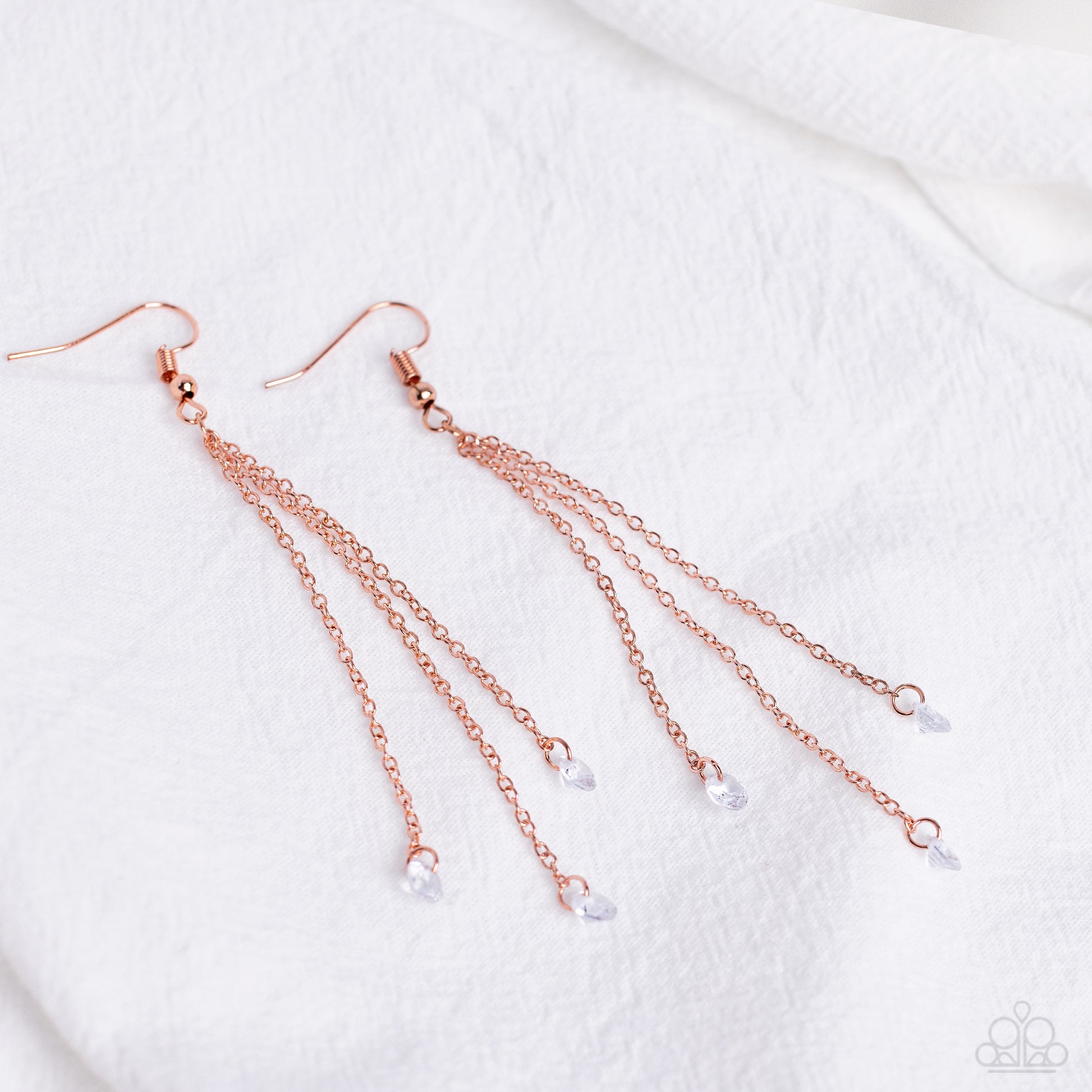 Divine Droplets - copper - Paparazzi earrings