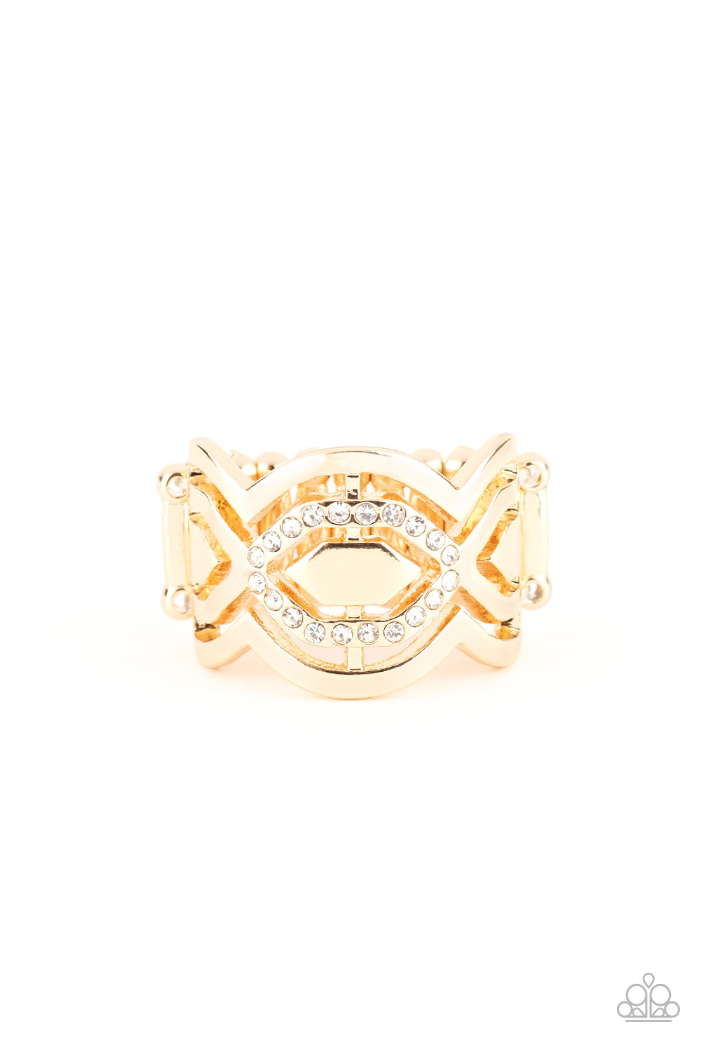 Divinely Deco - gold - Paparazzi ring