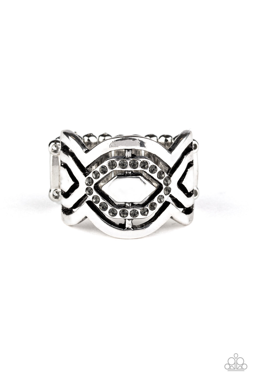 Divinely Deco - silver - Paparazzi ring