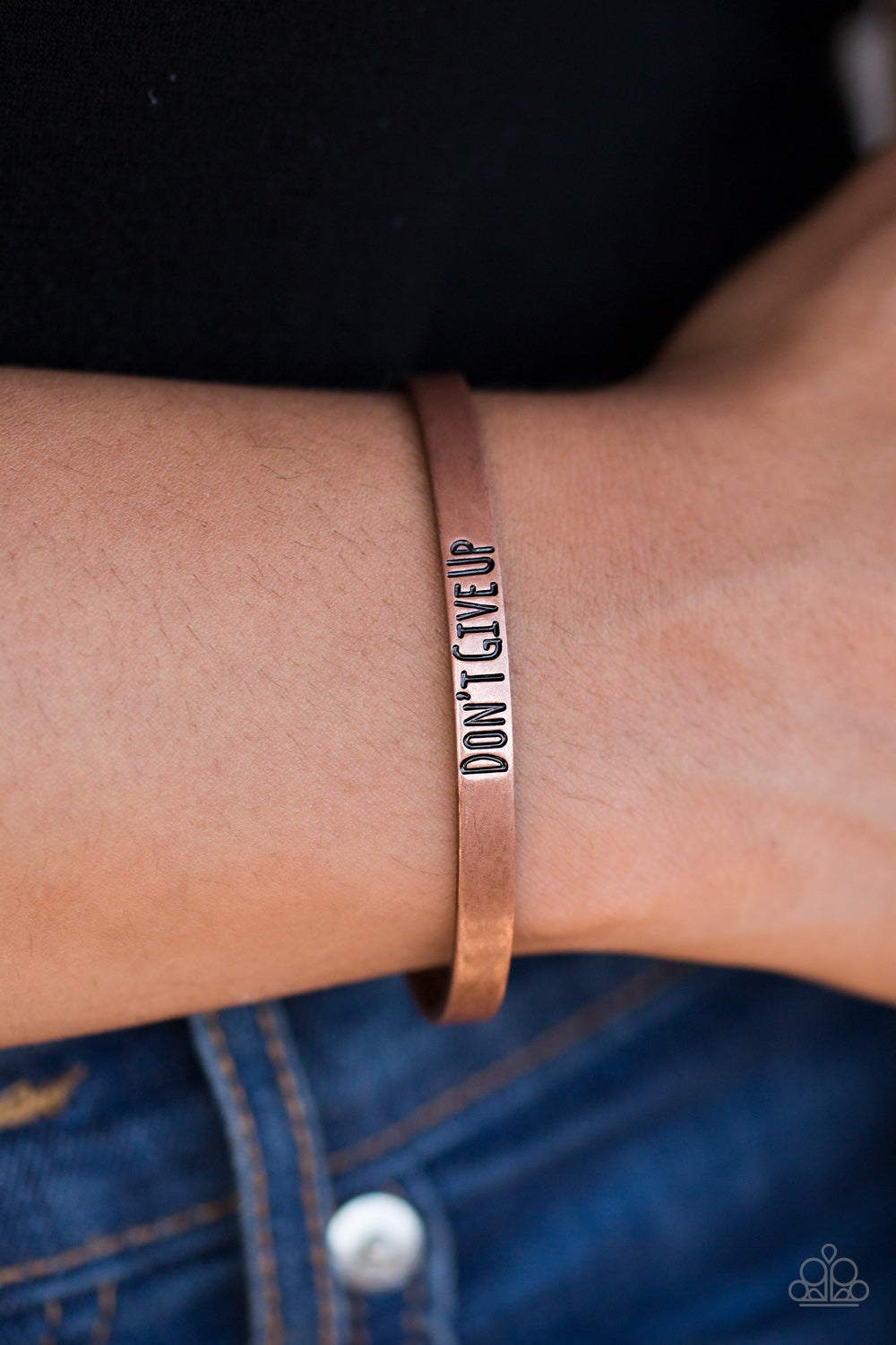 Dont Give Up - Copper - Paparazzi bracelet