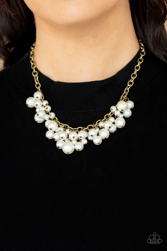 Down For The COUNTESS - brass - Paparazzi necklace