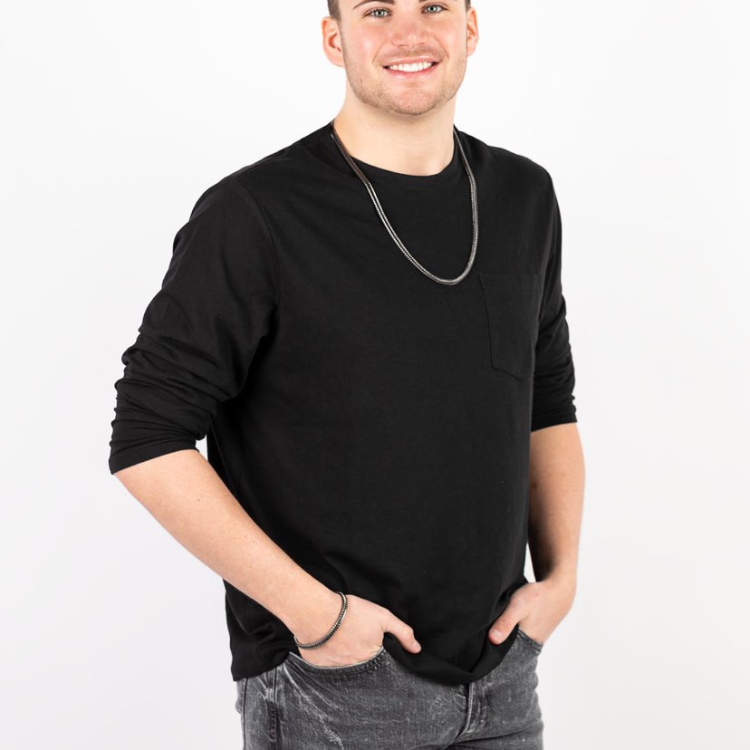 Downtown Defender - black - Paparazzi MENS necklace