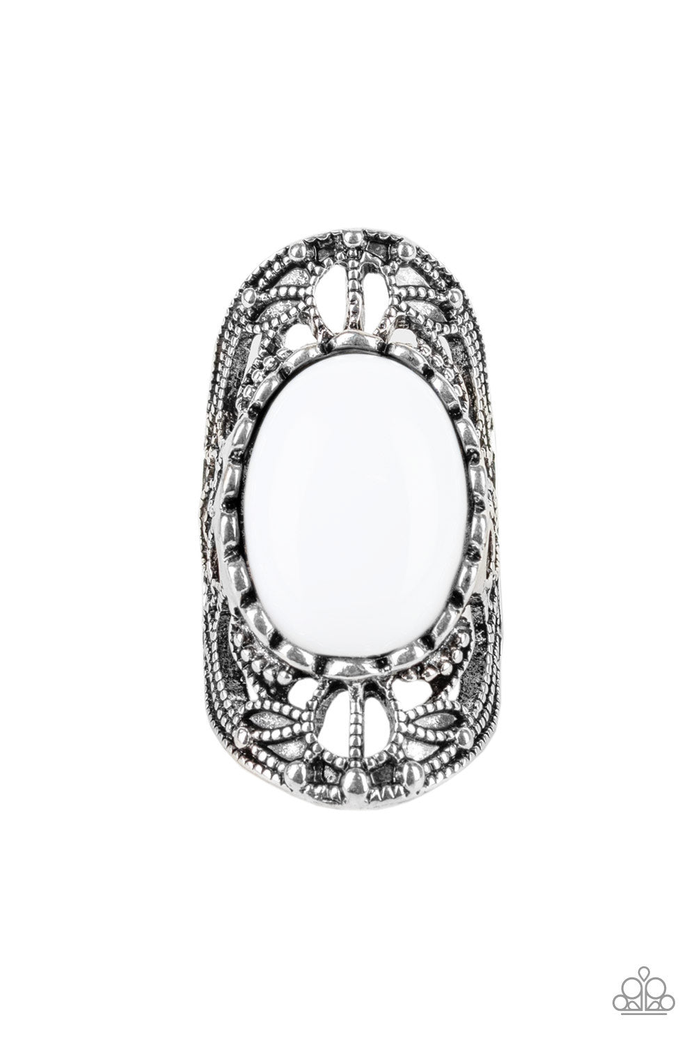 Drama Dream - white - Paparazzi ring