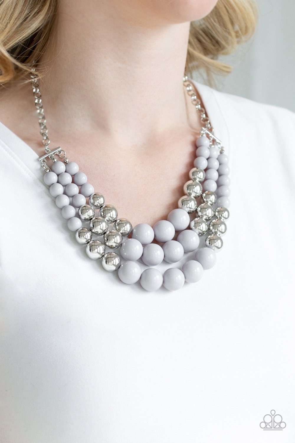 Dream Pop-silver-Paparazzi necklace