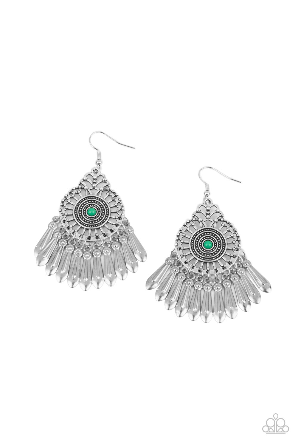 Dream a Little DREAMCATCHER - green - Paparazzi earrings