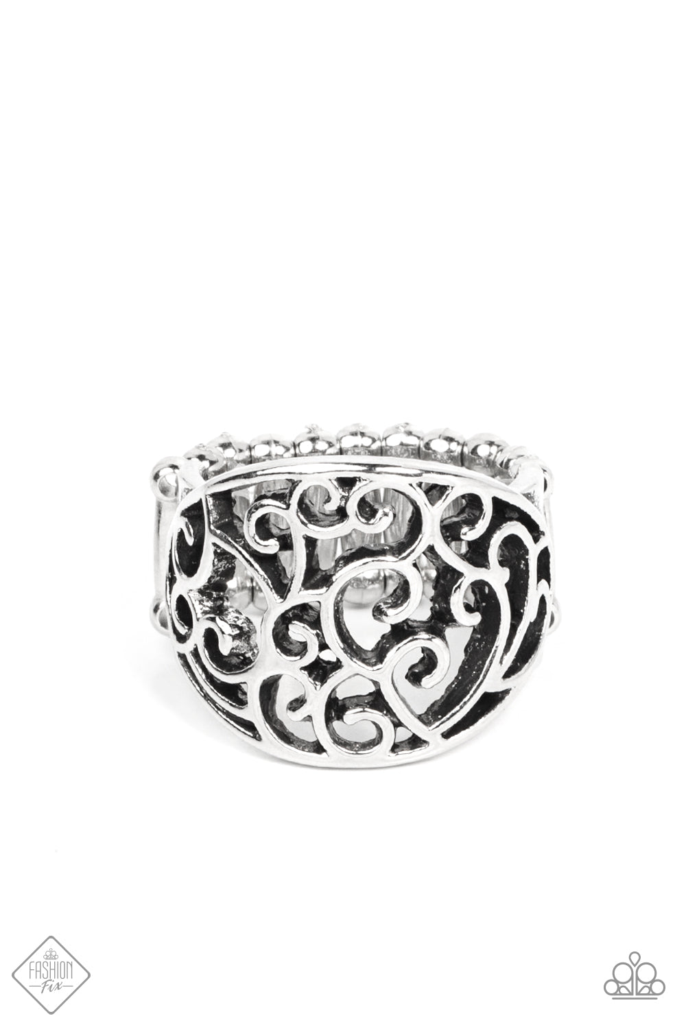 Dreamy Date Night - silver - Paparazzi ring