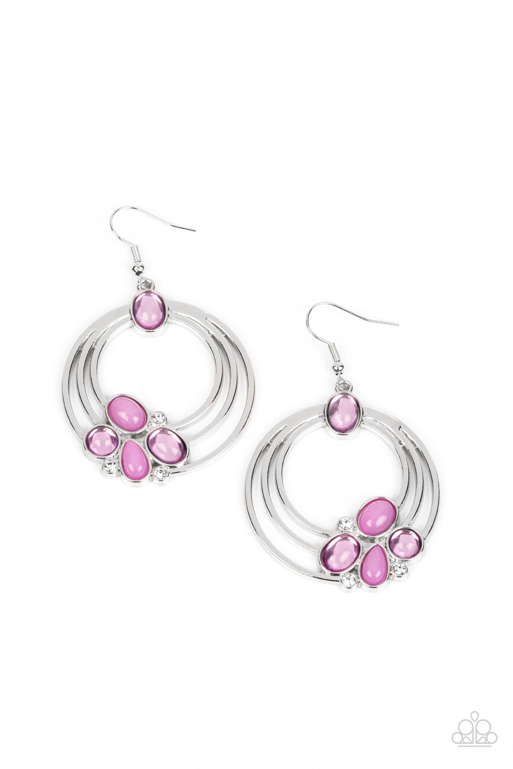 Dreamy Dewdrops - purple - Paparazzi earrings