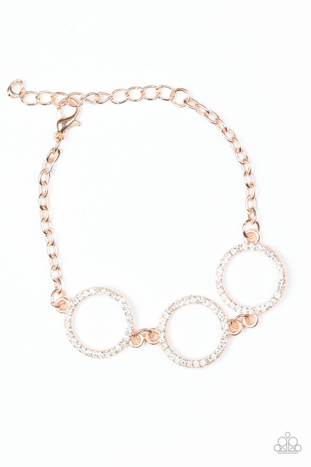 Dress the Part - rose gold - Paparazzi bracelet