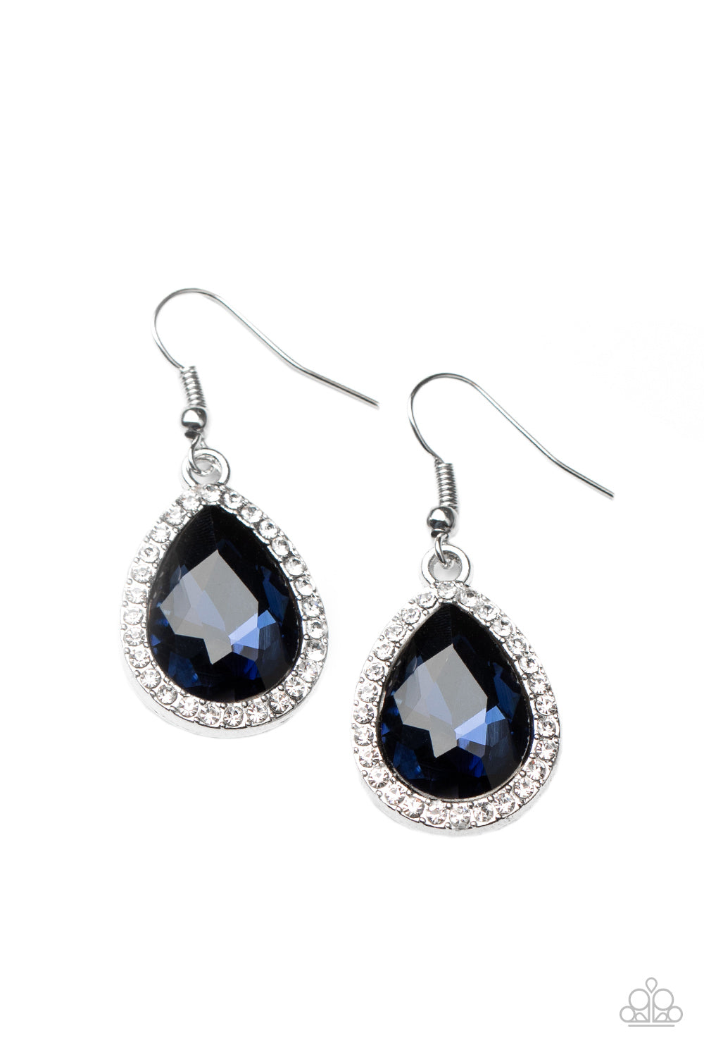 Dripping With Drama - blue - Paparazzi earrings