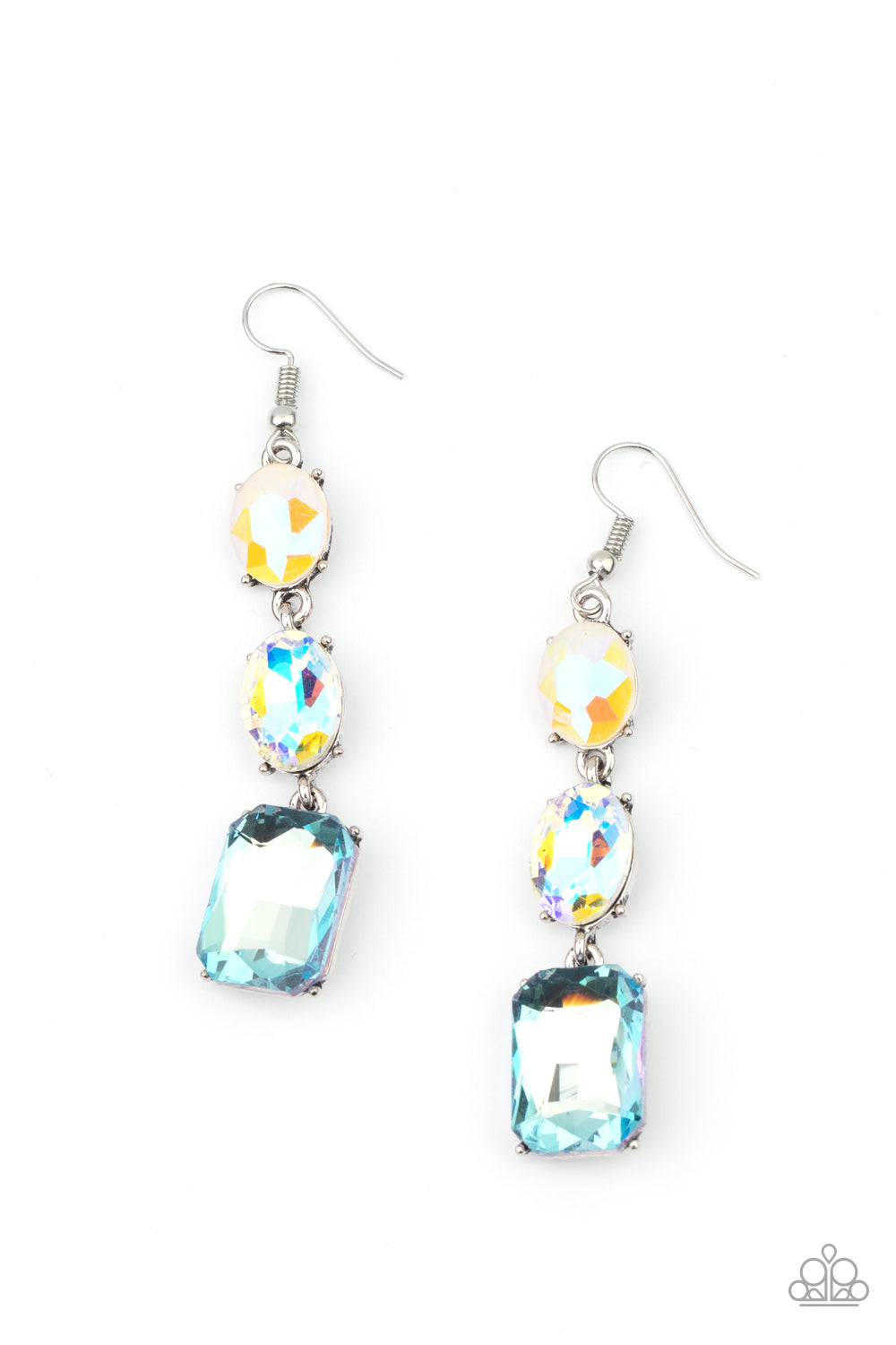 Dripping in Melodrama - blue - Paparazzi earrings