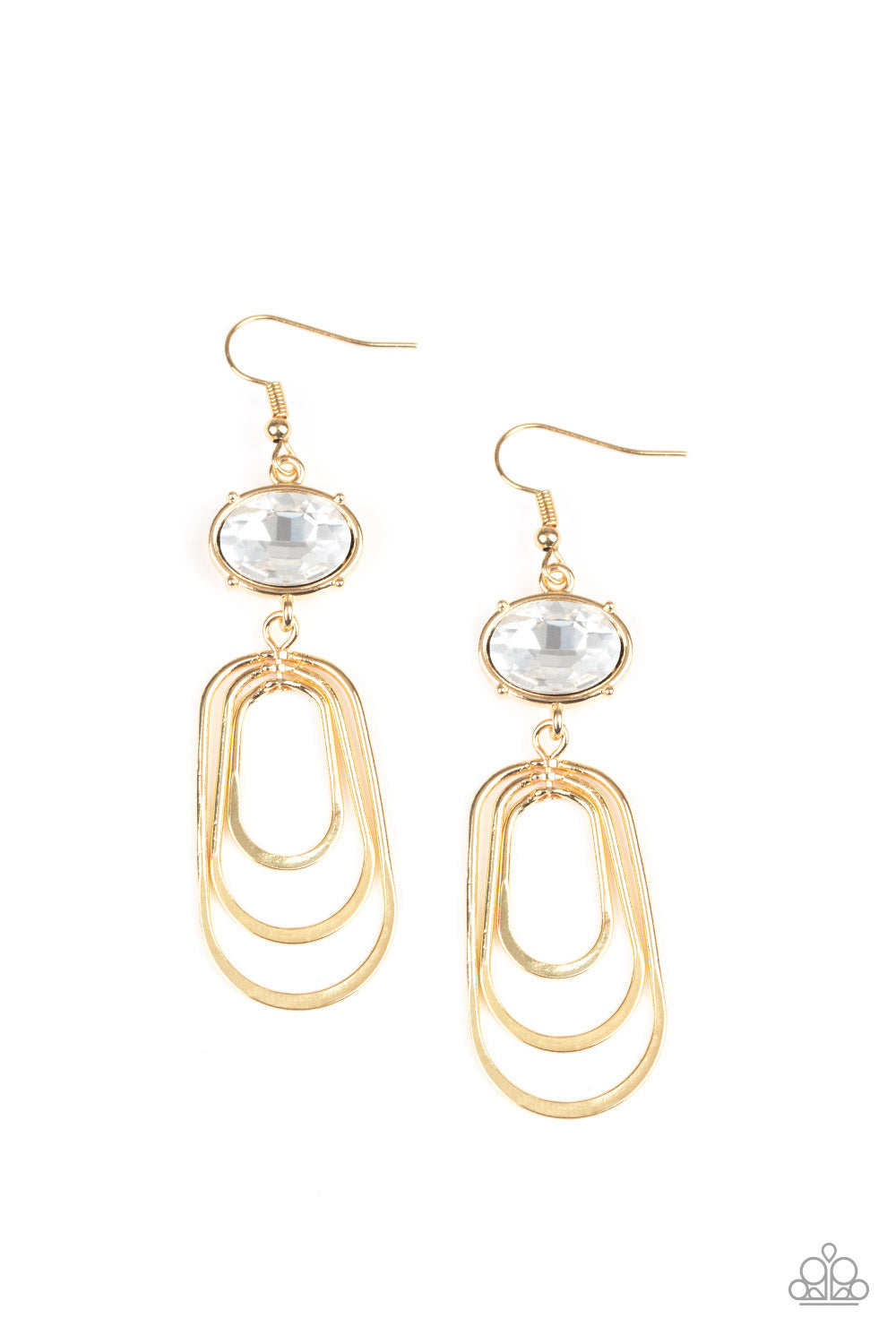 Drop Dead Glamorous - gold - Paparazzi earrings