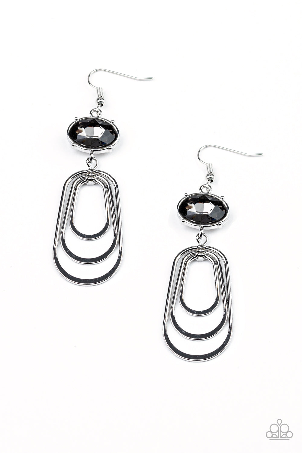 Drop Dead Glamorous - silver - Paparazzi earrings