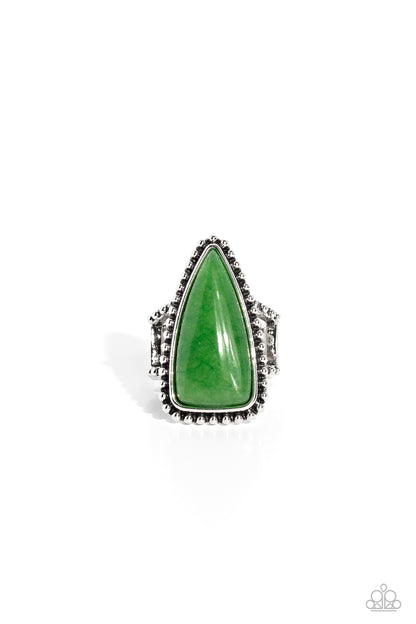 Earthy Engagement - green - Paparazzi ring