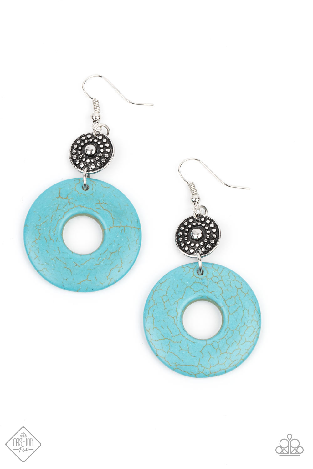 Earthy Epicenter - blue - Paparazzi earrings