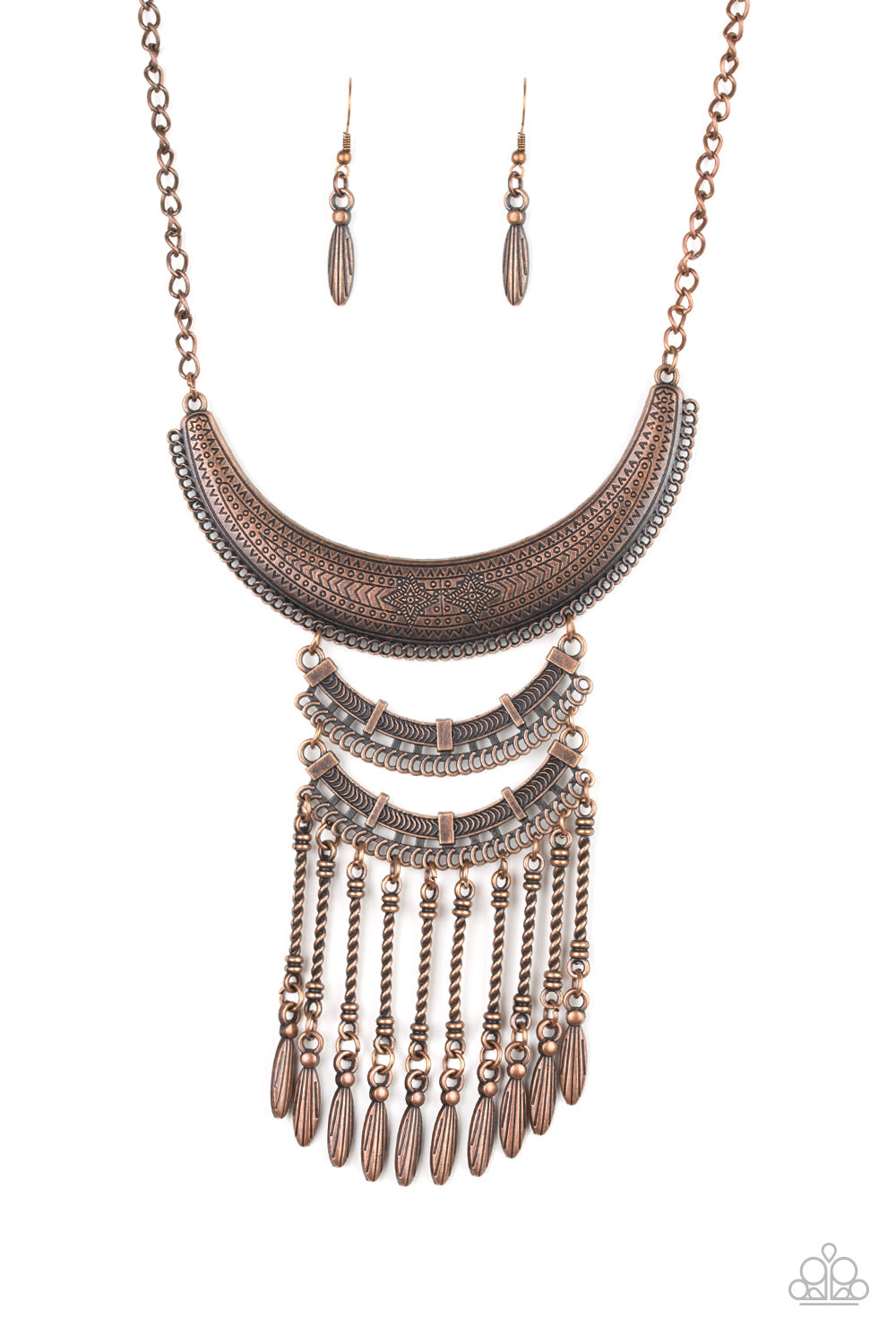 Eastern Empress - copper - Paparazzi necklace
