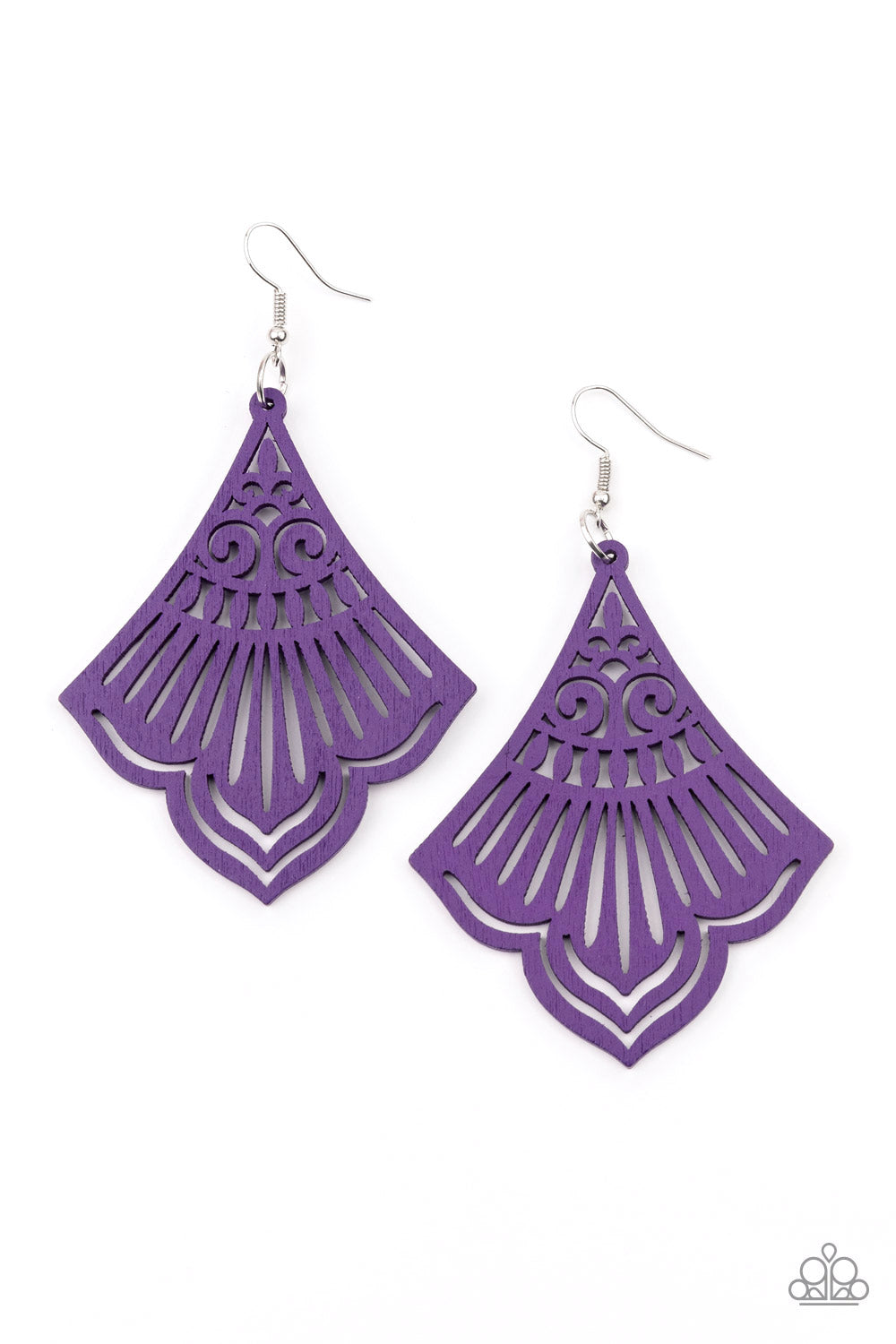 Eastern Escape - purple - Paparazzi earrings