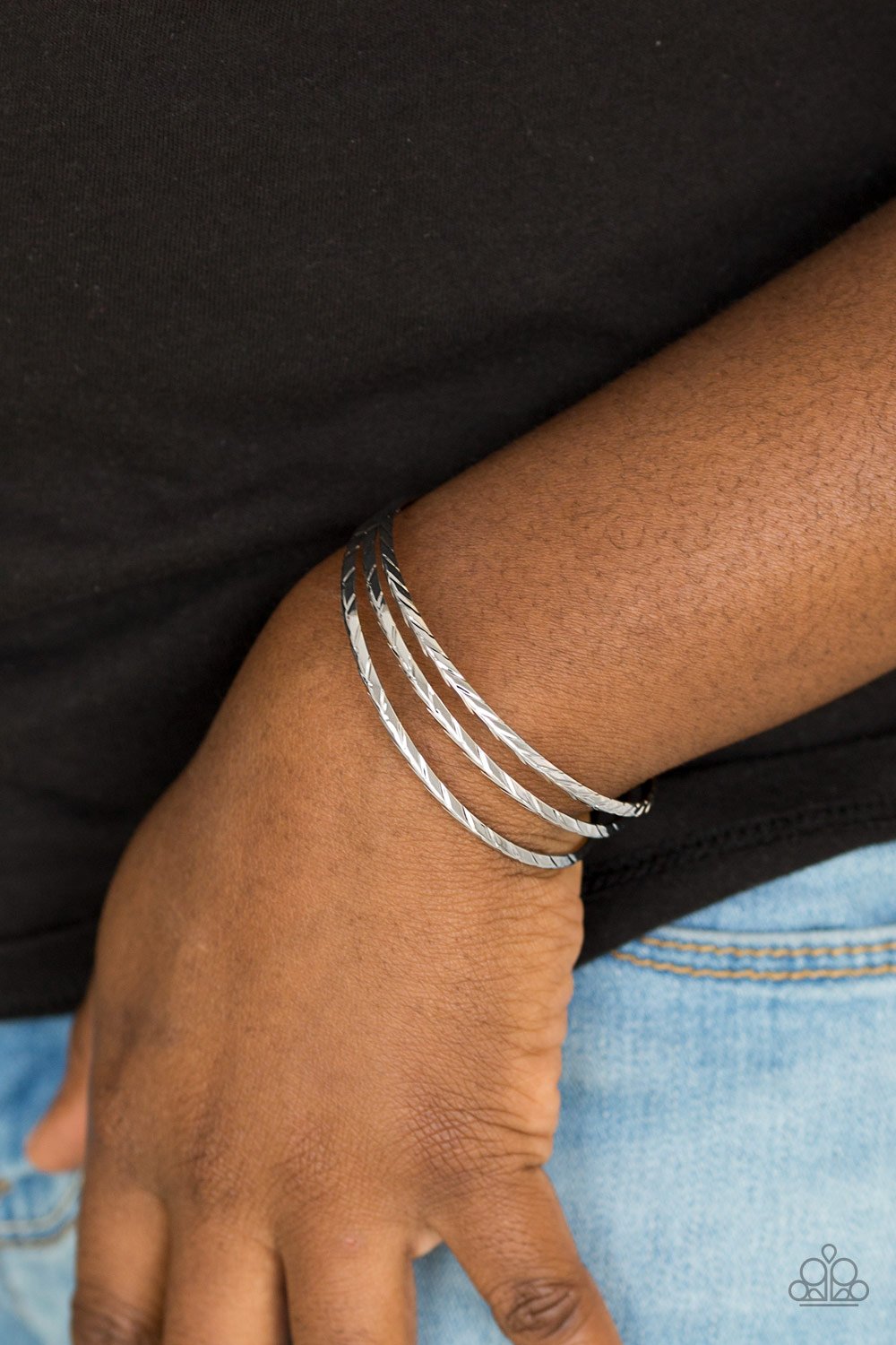Eastern Empire-silver-Paparazzi bracelet