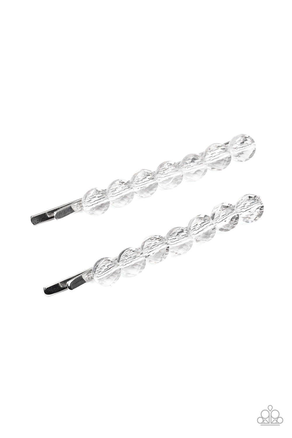 Easy On The Hairspray - white - Paparazzi hair clip