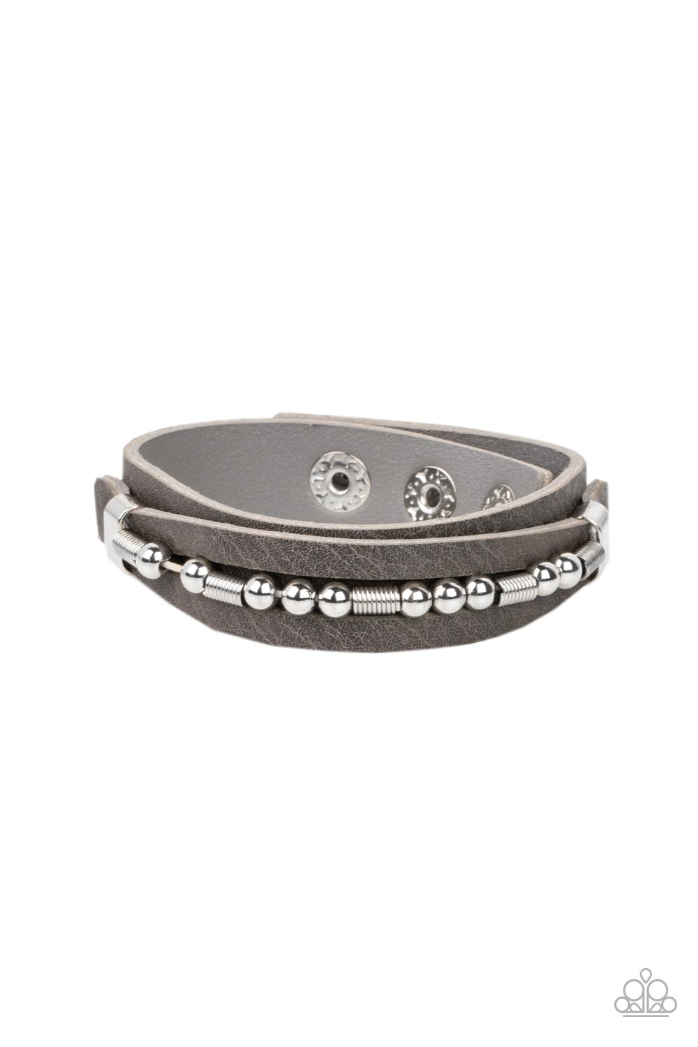 Easy on the Hardware - silver - Paparazzi MENS bracelet