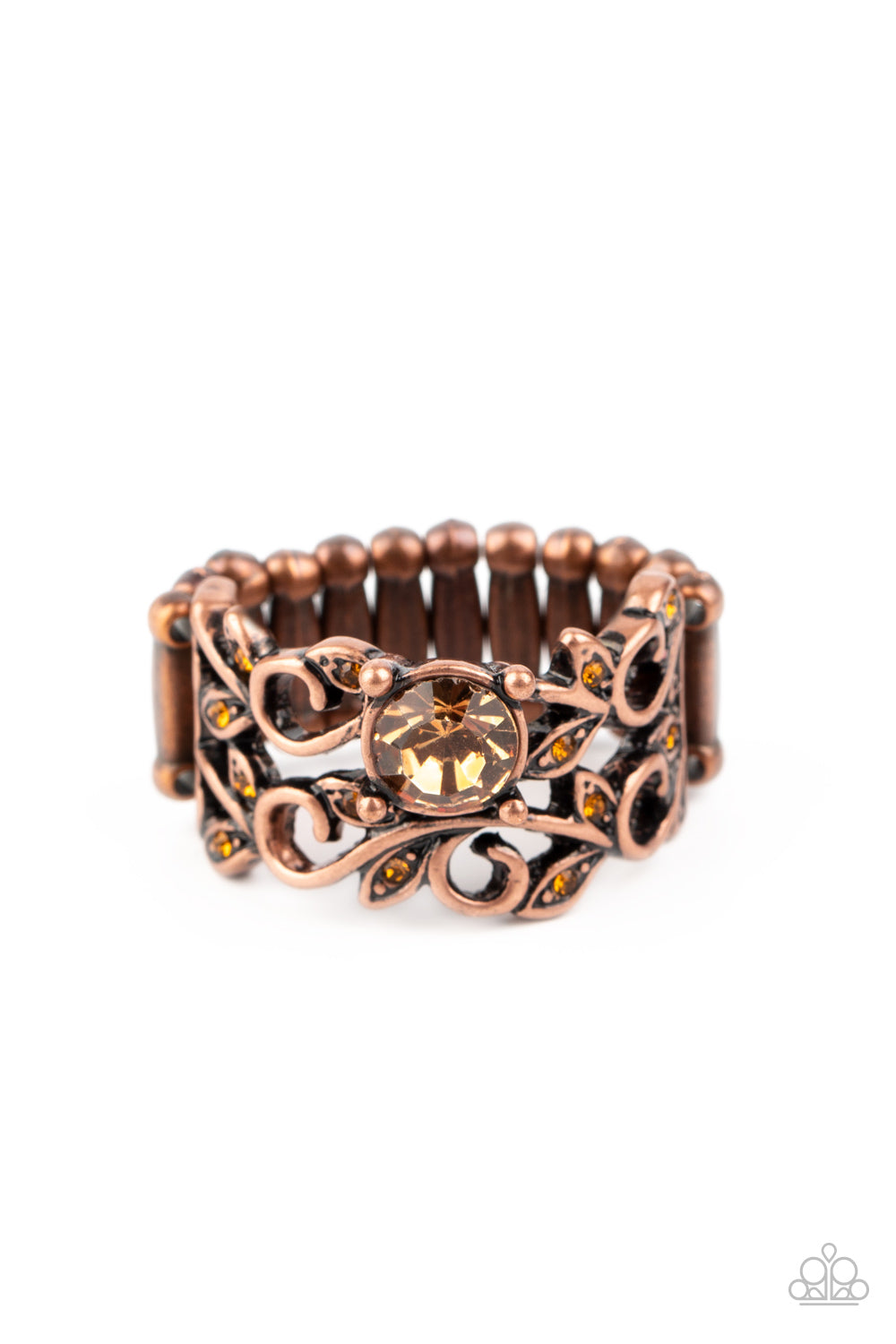 Ebb and GLOW - copper - Paparazzi ring