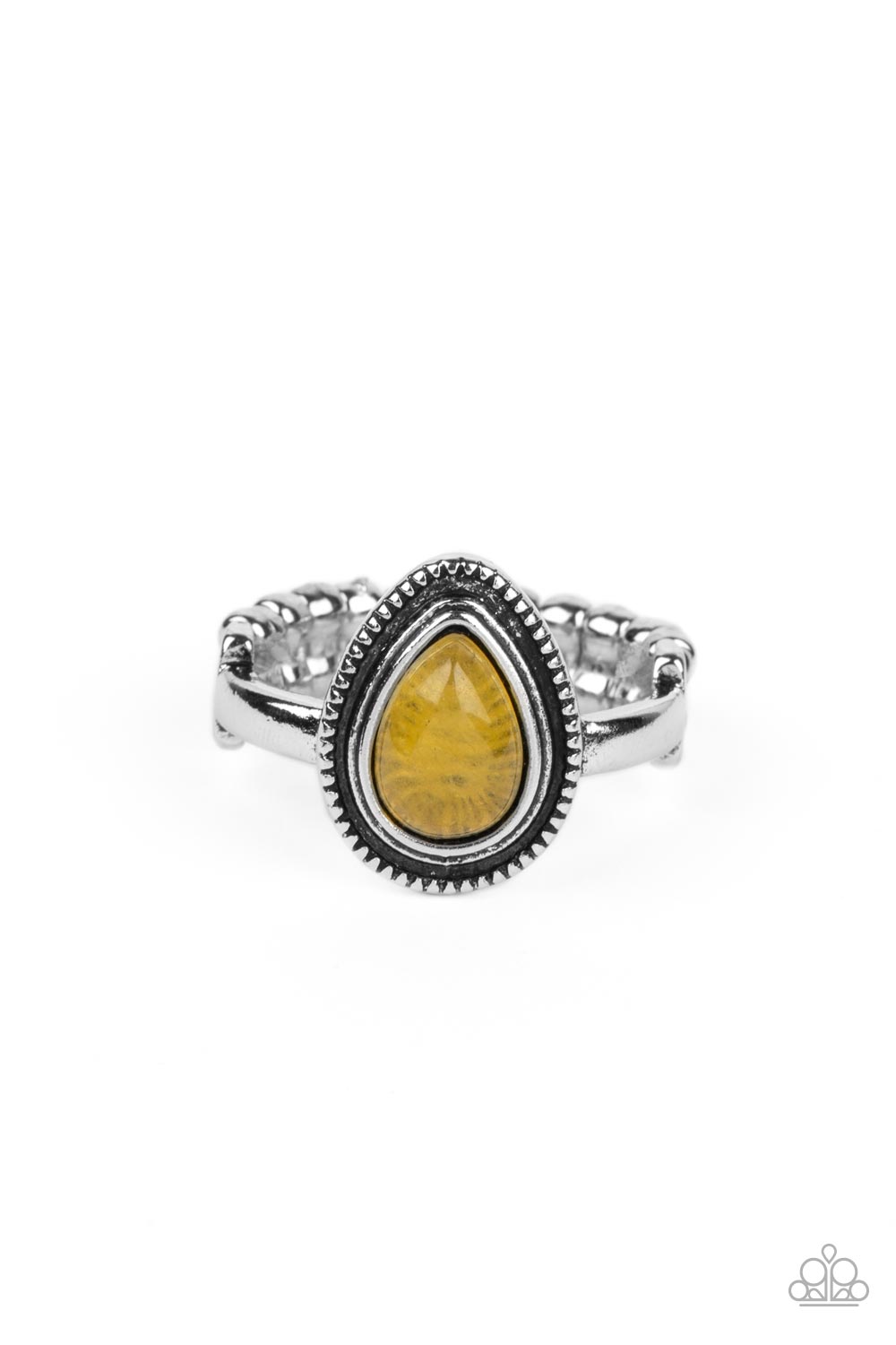 Eco Elements - yellow - Paparazzi ring
